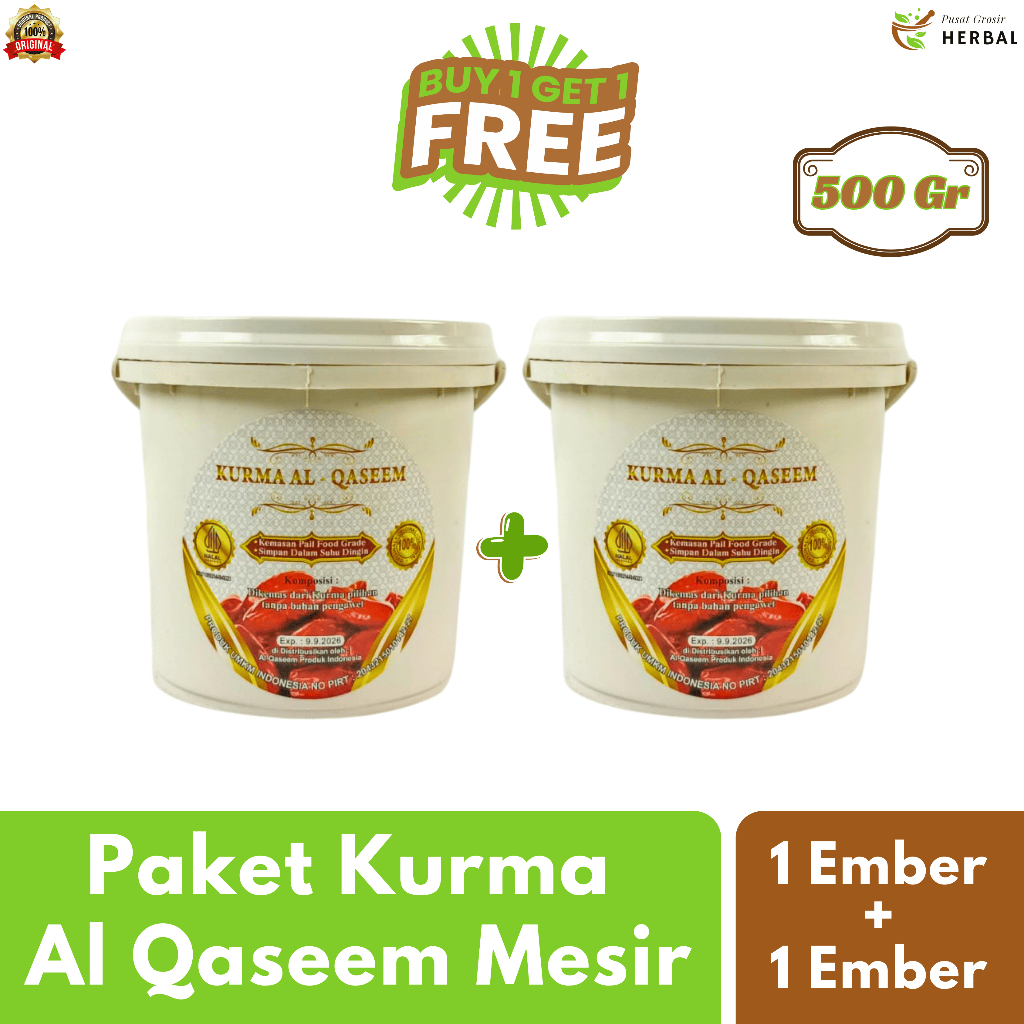 

Paket Bundling Kurma Madu Mesir Al Qassim 2 Ember Asli 500Gr Murah Korma Oleh Oleh Haji & Umroh Arab