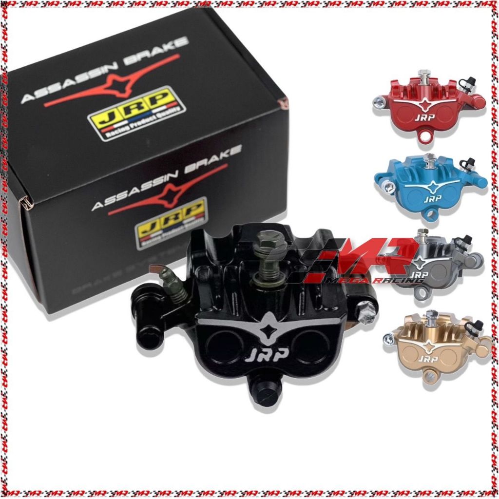 Kaliper 2 Piston Assassin Samurai JRP Universal Semua Motor / Palababi 2P Tampa Breket / 2Piston
