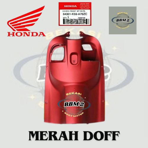 Cover Inner Dashboard Legshield Kontak Scoopy K93 FI ESP DONAT 2017 2018 2019 2020 Merah Doff
