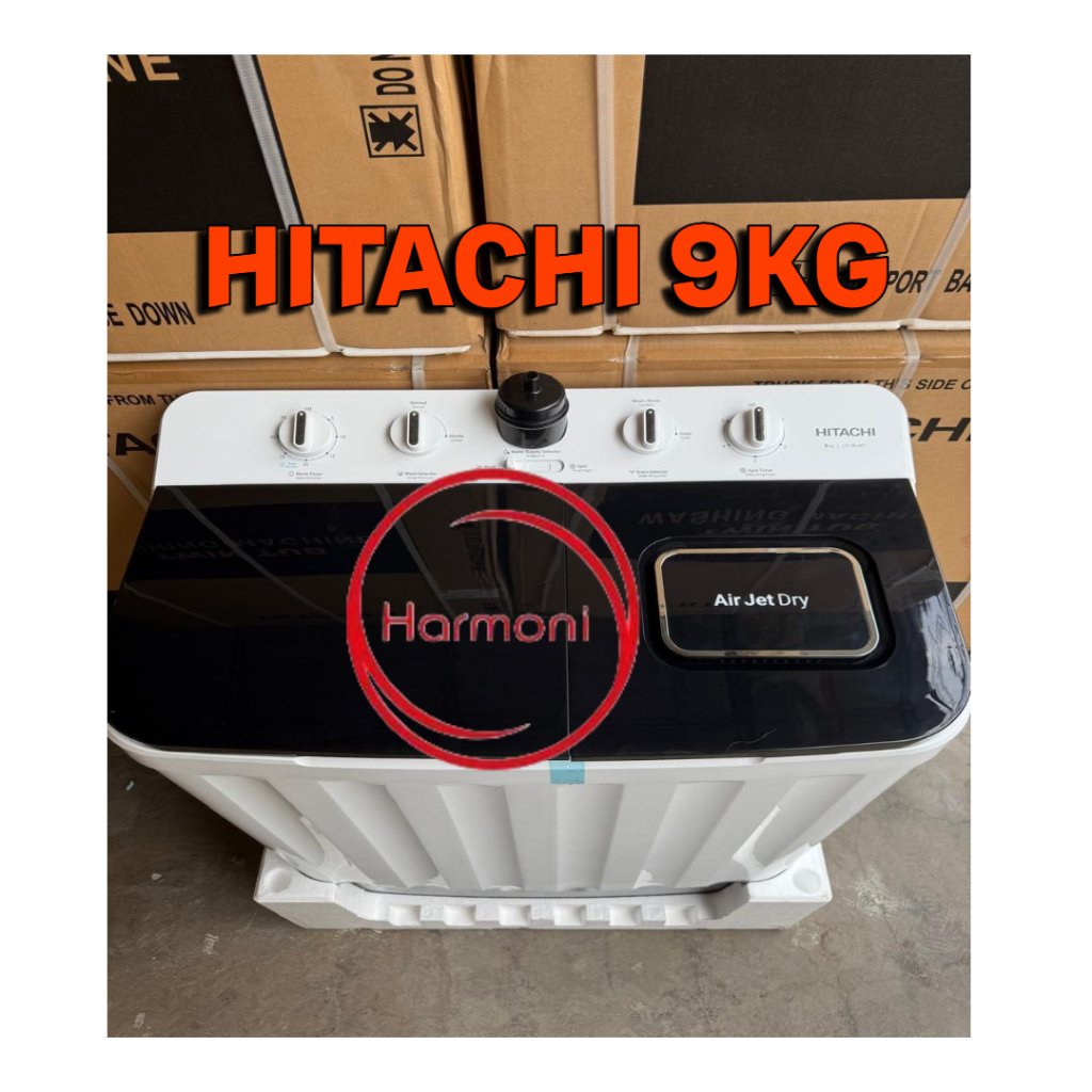 MESIN CUCI 2 TABUNG HITACHI 9 KG MESIN CUCI HITACHI LTT 09 JWT 9 KG 2 TABUNG FREE ONGKIR SERANG KOTA