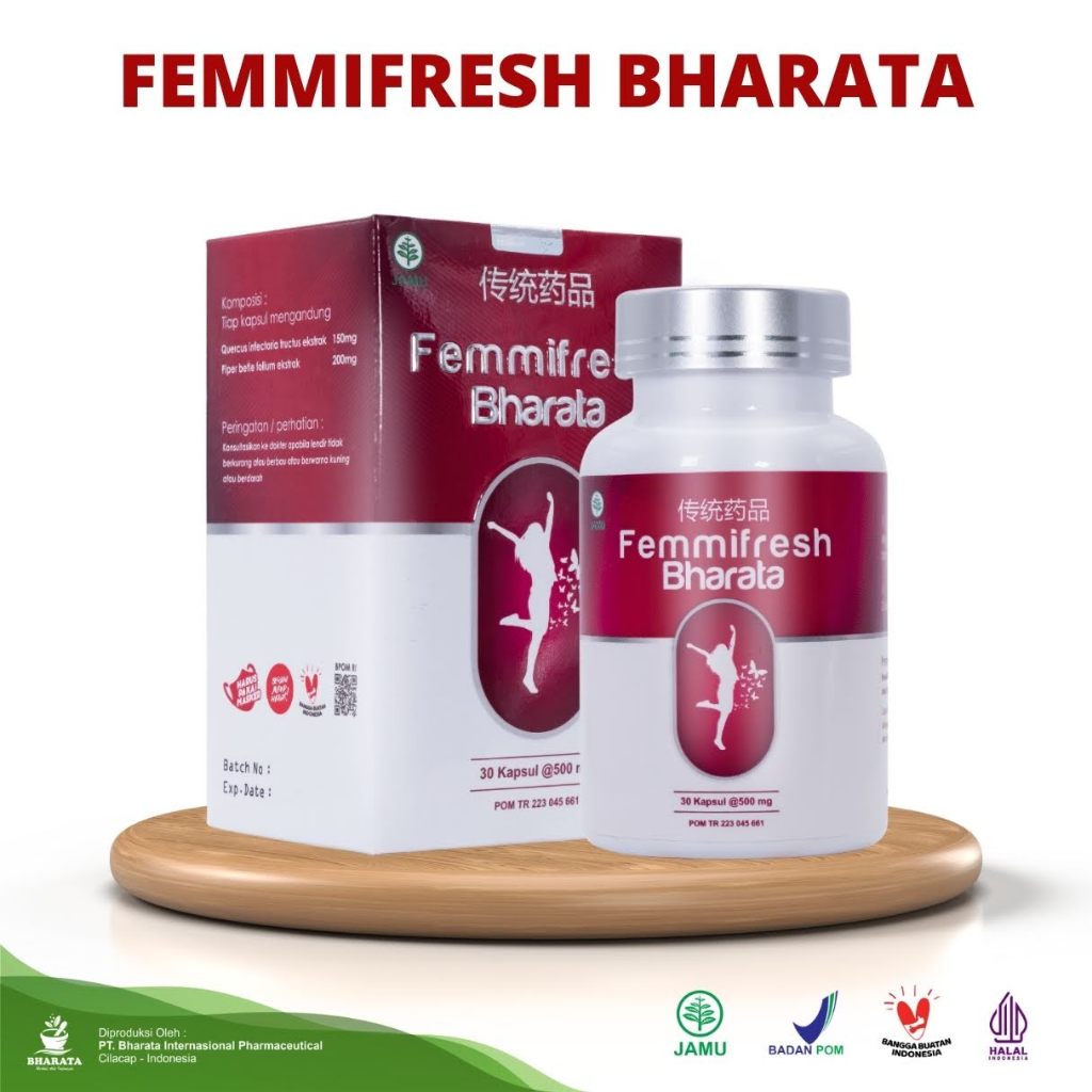 FEMMIFRESH BHARATA BHARATA Original Official Shop isi 30 Kapsul Herbal Alami BPOM Halal MUI