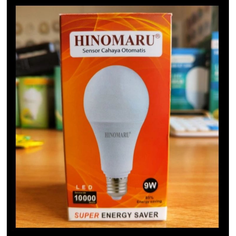 Lampu Sensor Hinomaru 9 Watt | Hinomaru LED Sensor Cahaya Otomatis 9 W - LED Sensor Hinomaru 9w