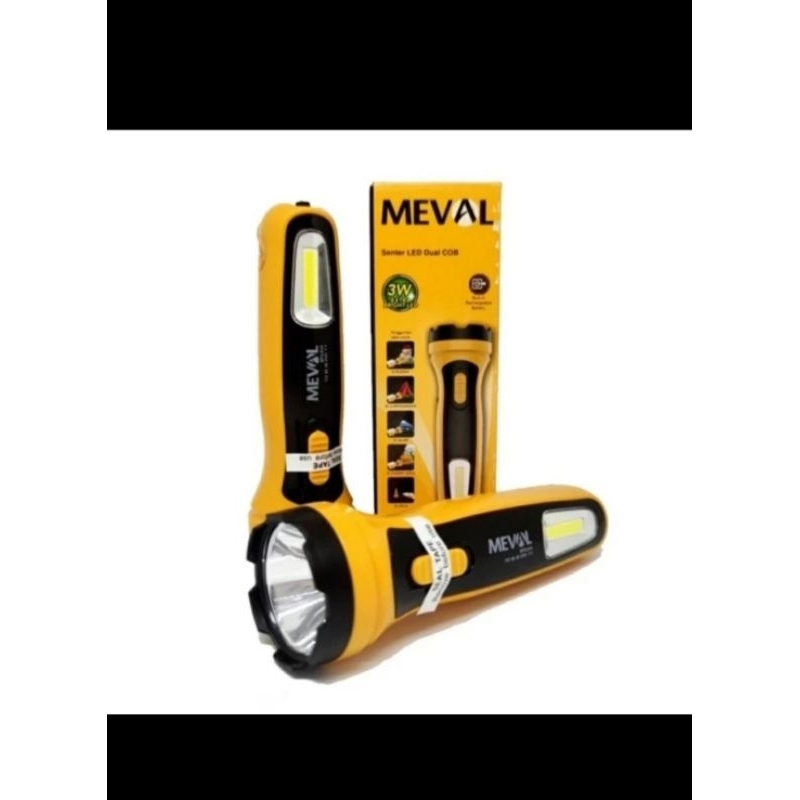 senter meval MT2-01A led senter tangan meval original