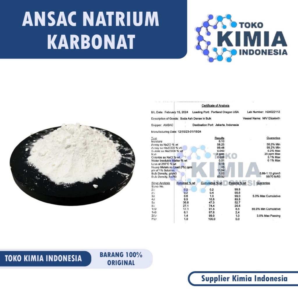 SODA ASH 1KG - SODA ASH - BAHAN DETERGENT - BAHAN SABUN - SODA