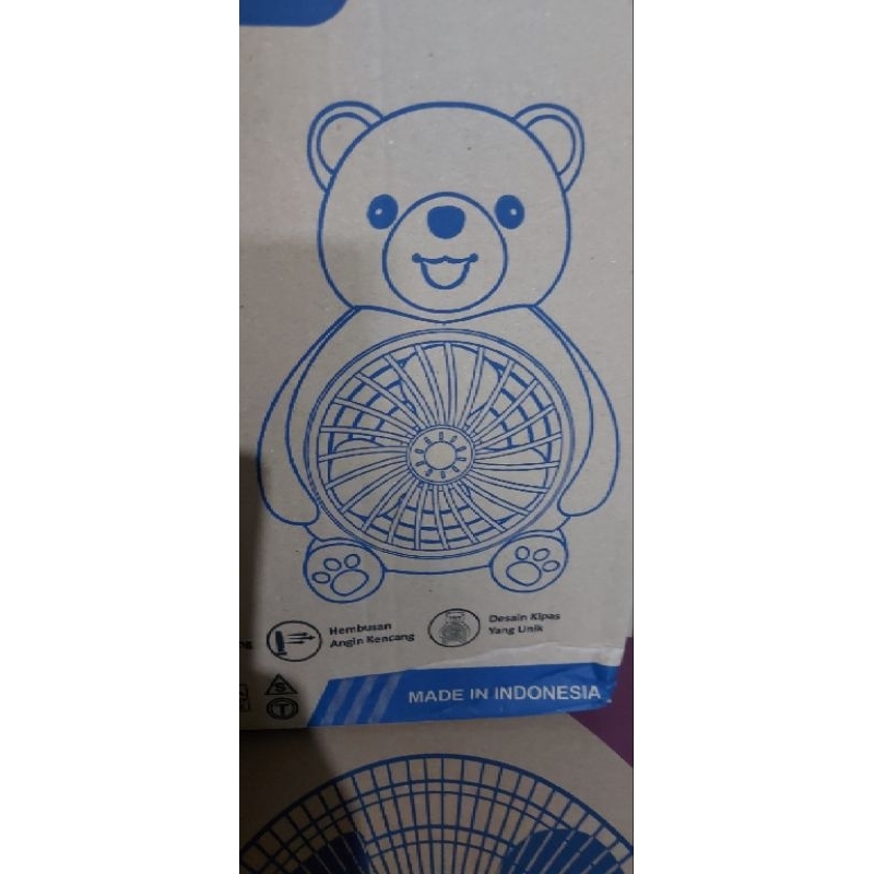 kipas karakter beruang ac 220 v