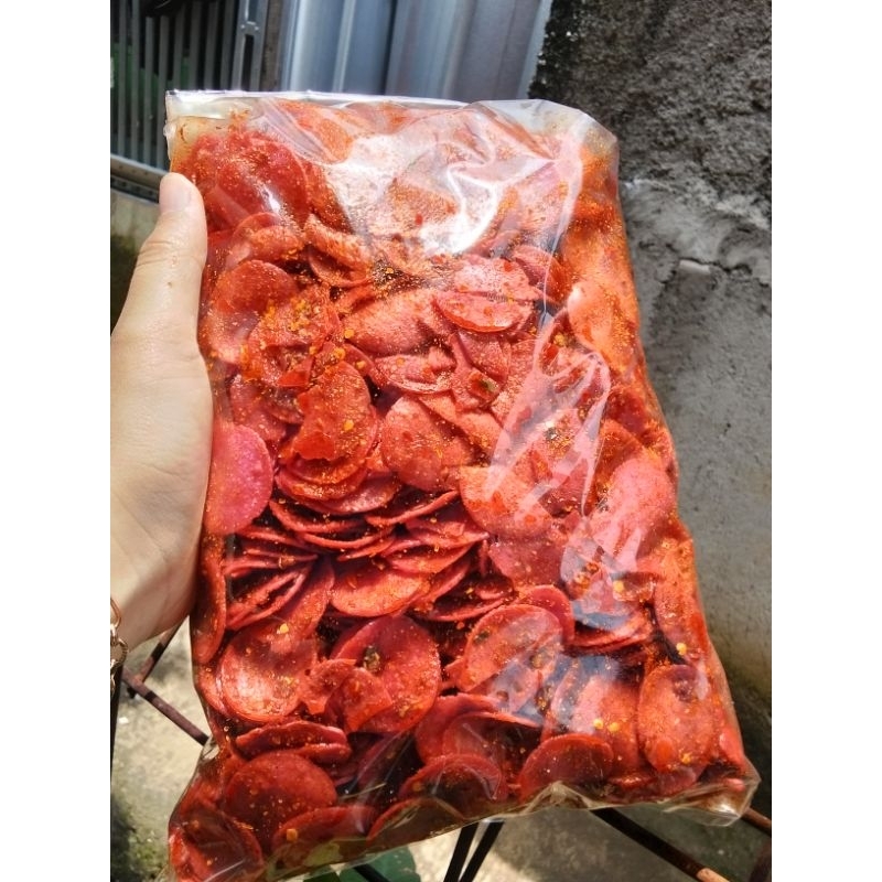 

SOSIS GORENG EXSTRA PEDAS DAUN JERUK BUMBU MELIMPAH RUAH 500GRAM
