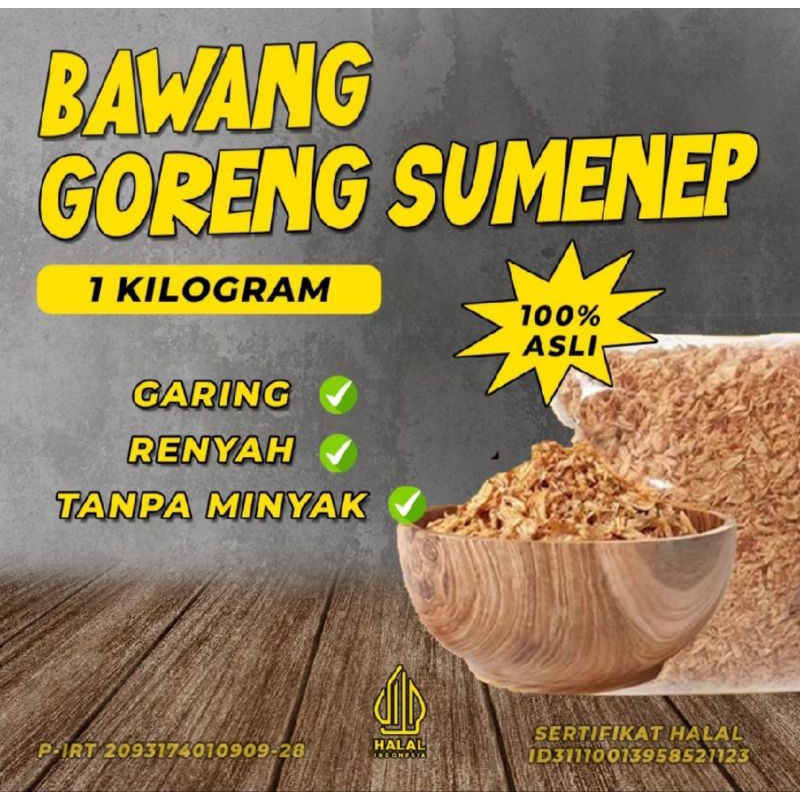 

Bawang Goreng Sumenep 1kg