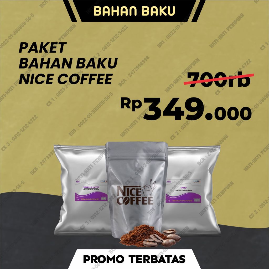 

Paket Bahan Baku Usaha Minuman Es Kekinian HARAP BACA DESKIPSI SEBELUM MEMBELI - Kami menjual paket bahan baku untuk buka usaha es teh jumbo viral. - Harga sudah termasuk beberapa bahan baku & panduan SOP. - Harga belum termasuk jasa design & panduan ma