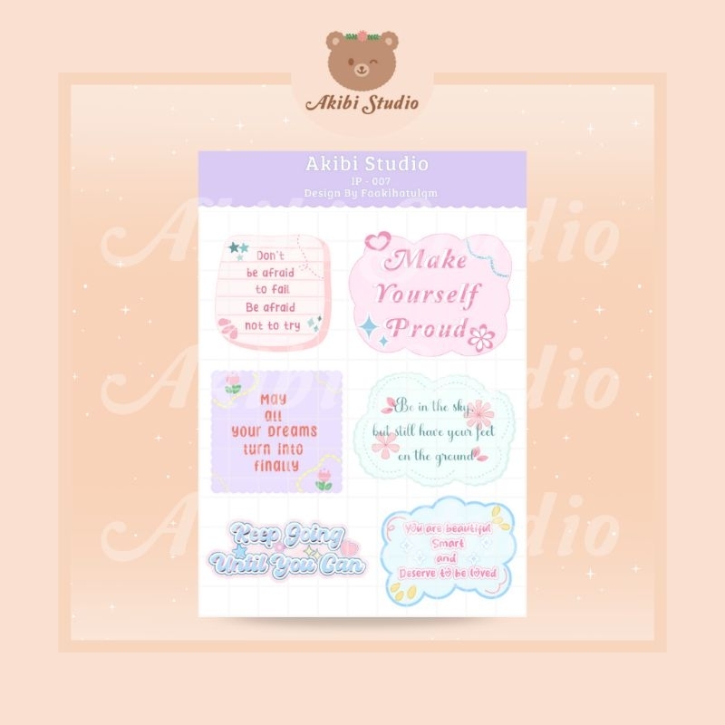 

IP-007 STICKER QUOTES STICKER QUOTES PASTEL STICKER JOURNALING