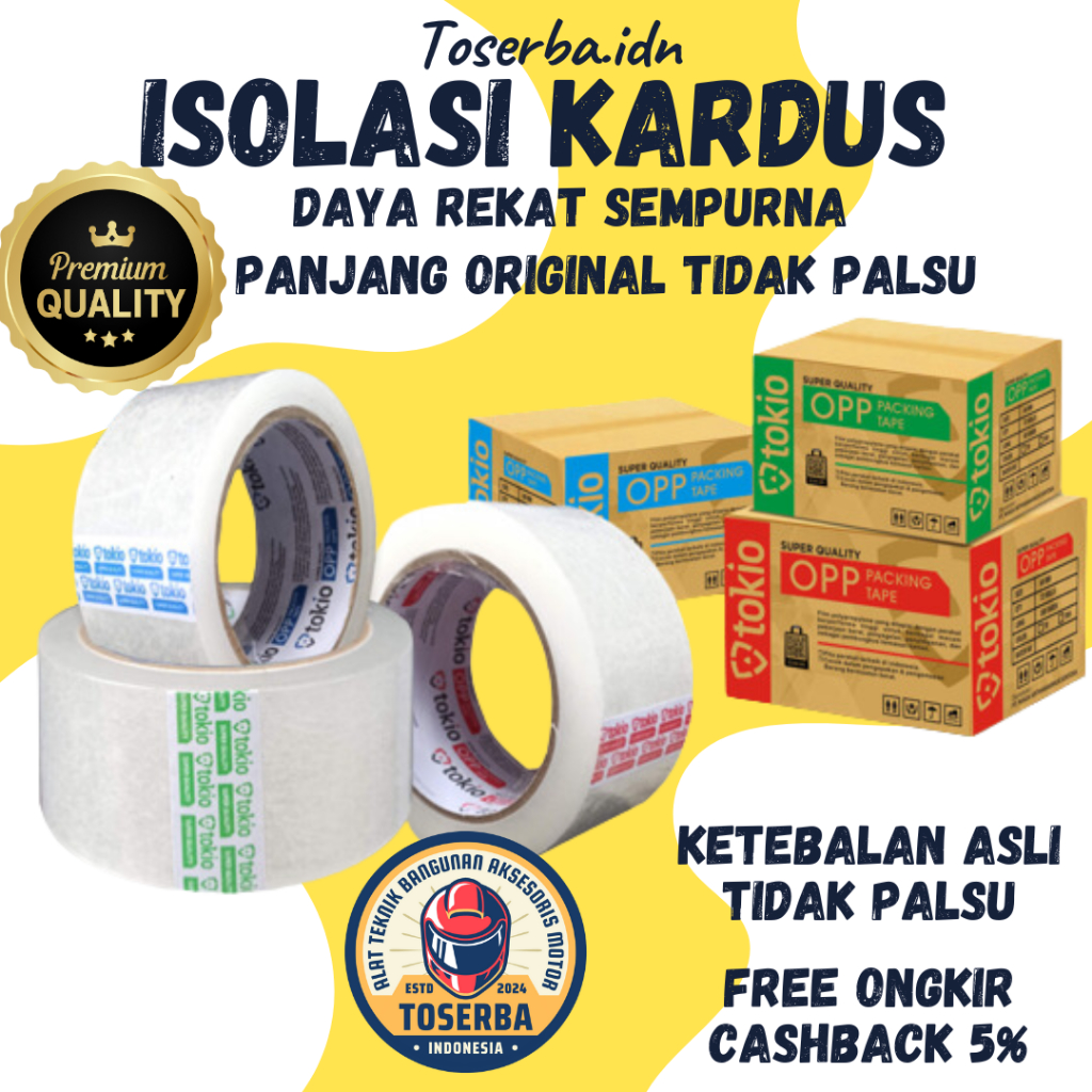 

TOKIO ISOLASI KARDUS PREMIUM QUALITY