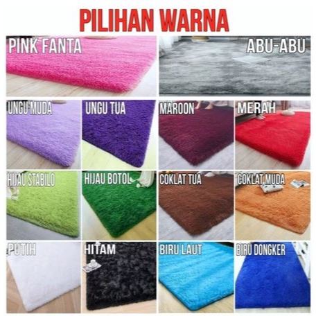 KARPET BULU RASFUR LEMBUT 160X50 CM KARPET BULU IMPORT A78