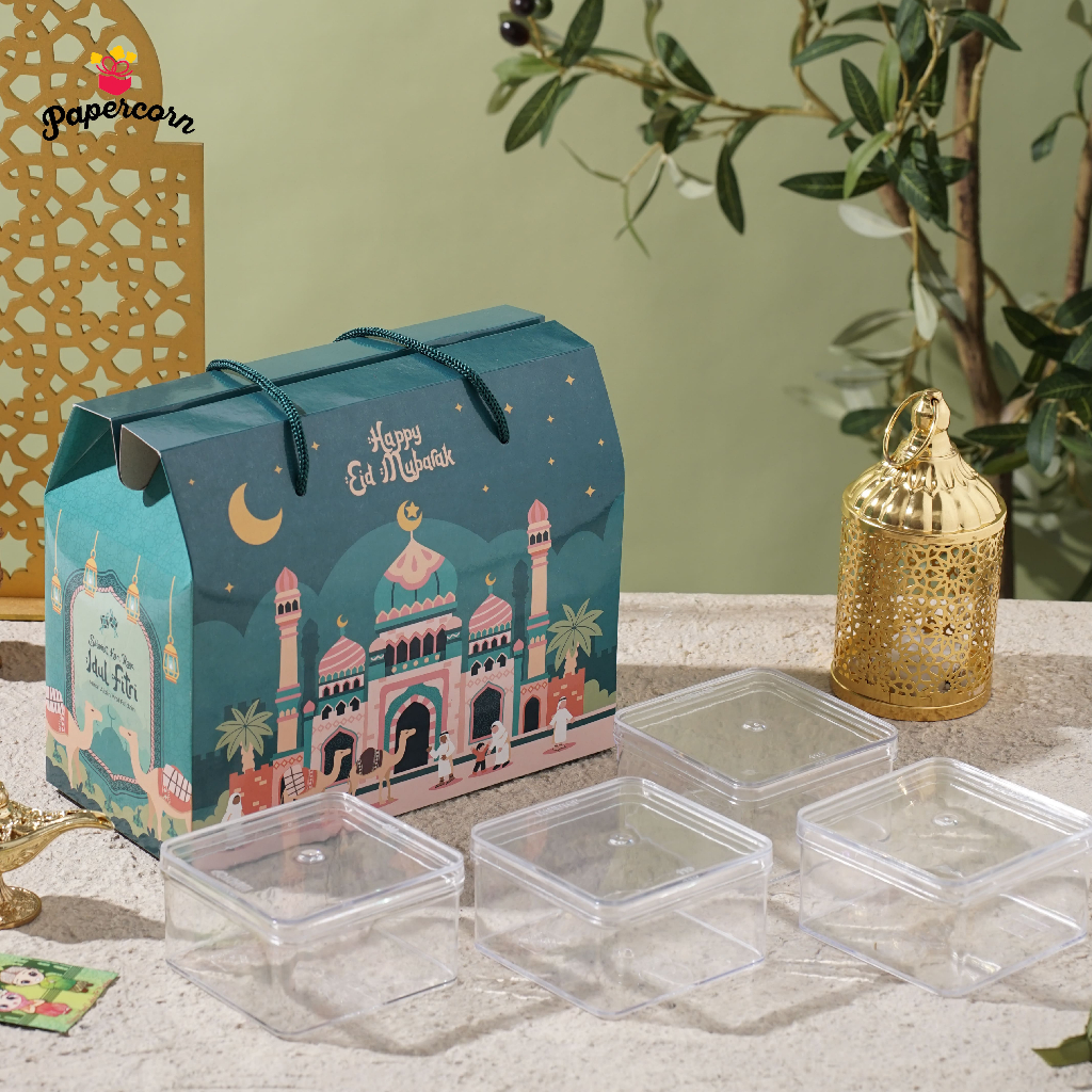 

10 Pcs Gable Box Hampers Lebaran Arbian Night 24x12x16 (total 20cm)
