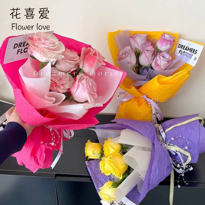 

ANEKA FLORIST - KERTAS HAND WRINKLED CRAFT PAPER WRAPPING PAPER ISI 5 - KERTAS WRAPPING - KERTAS BUNGA MOTIF BARU - AF627
