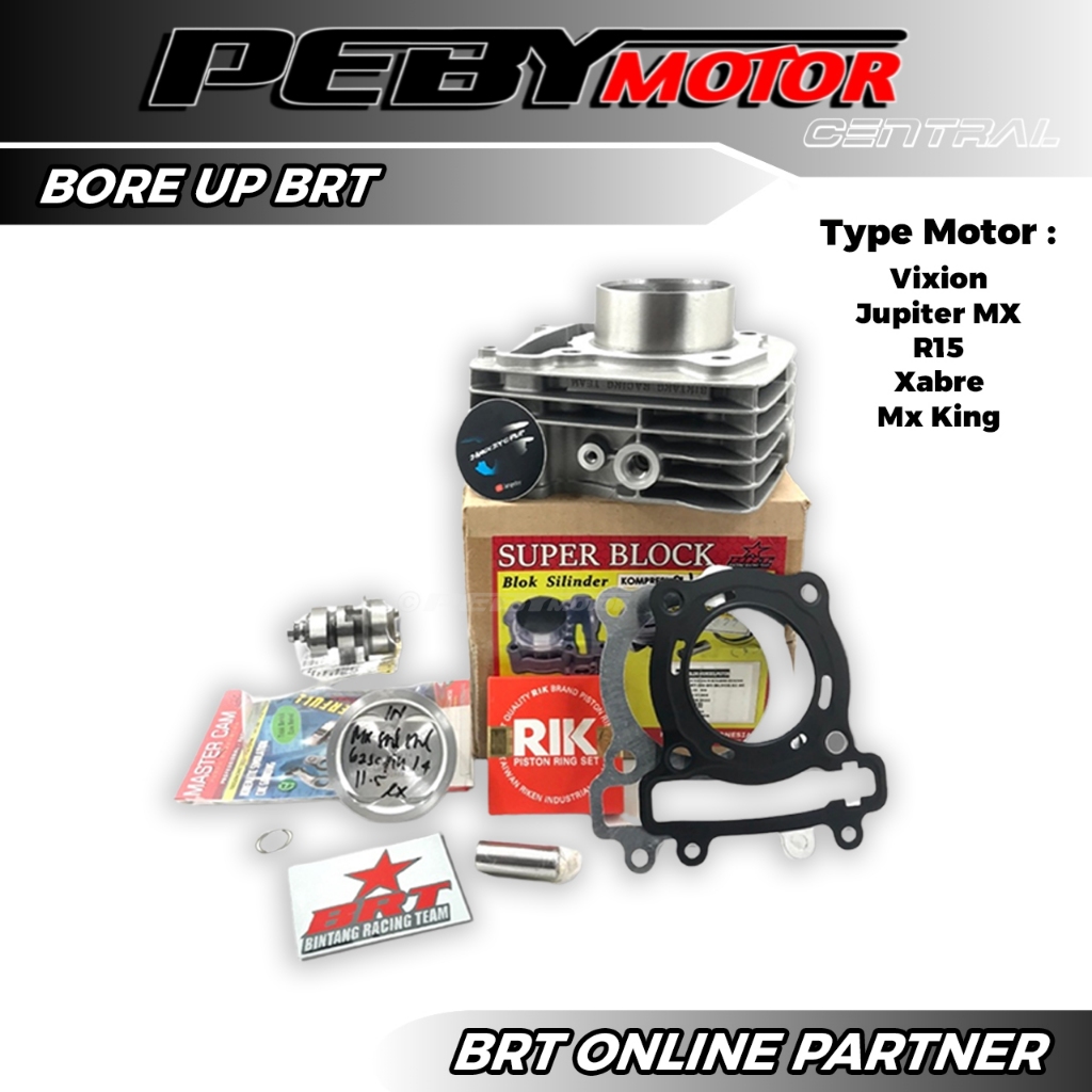 PAKET BORE UP BRT JUPITER MX VIXION R15 XABRE MX KING PENDINGIN GANDA