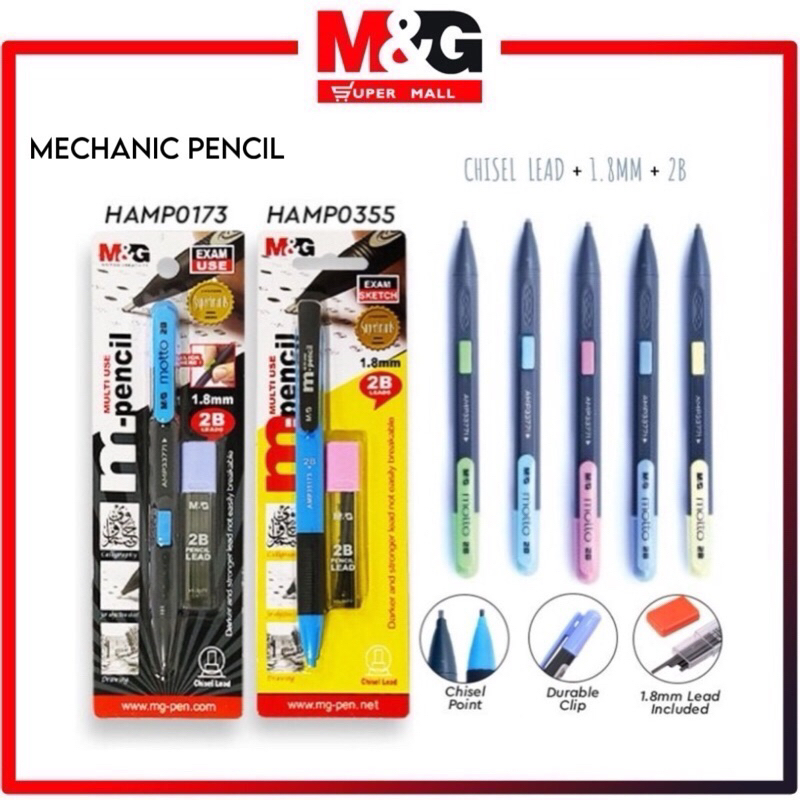 

M&G M Pencil mechanical pencil with reffil / Pensil refil pensil ujian pensil kaligrafi