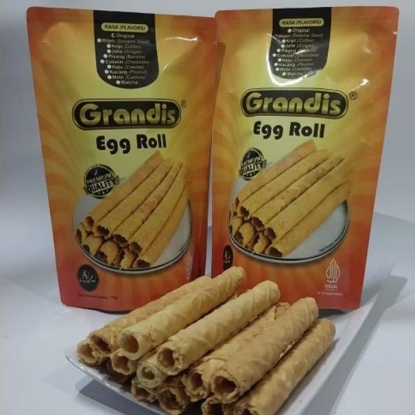 

EGGROLL GRANDIS SNACK RENYAH MANIS ENAK KEKINIAN PRODUK UMKM
