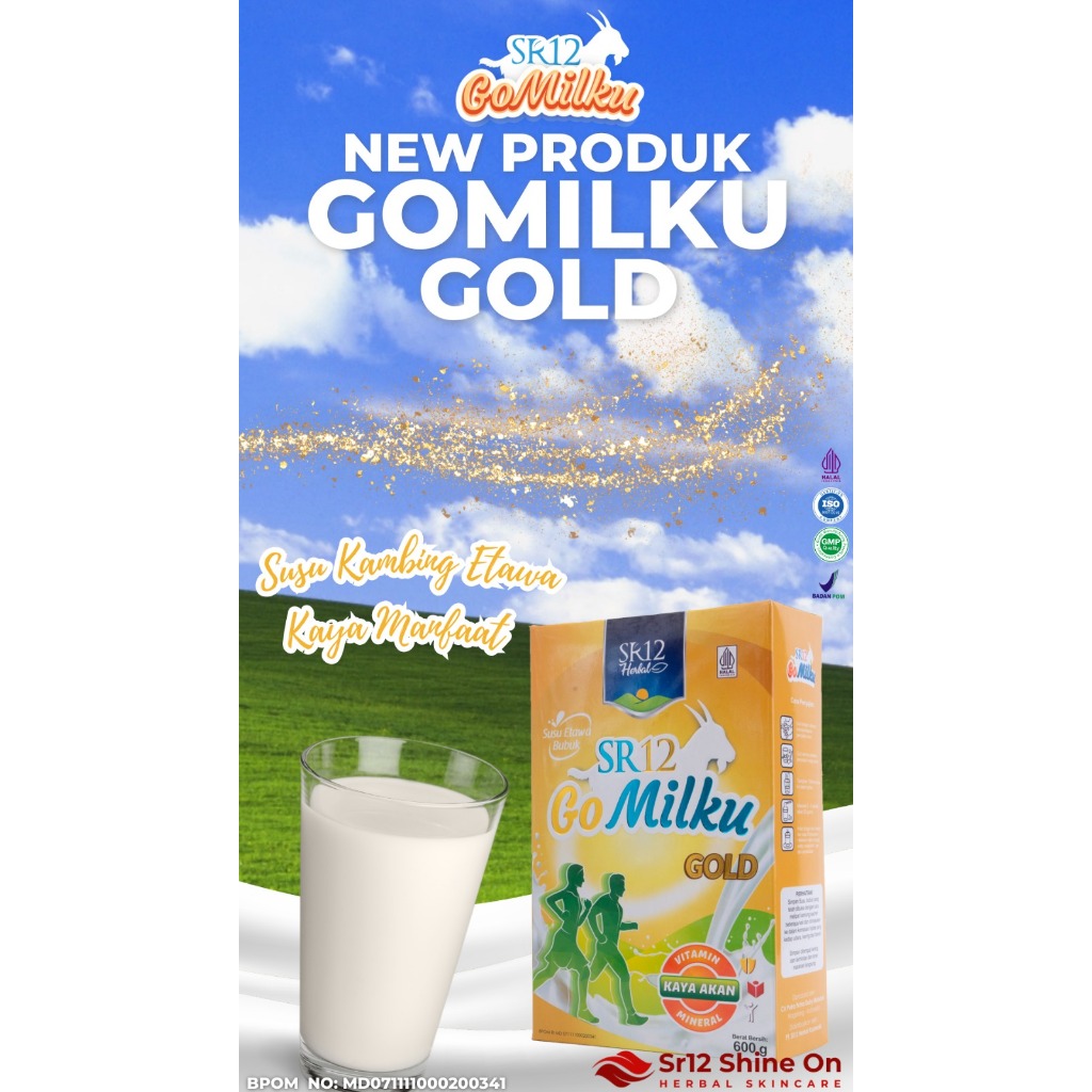 

Susu Bubuk Kambing Go Milku Gold SR12 Herbal - Susu Gomilku Kambing Etawa Atasi Nyeri Sendi & Linu