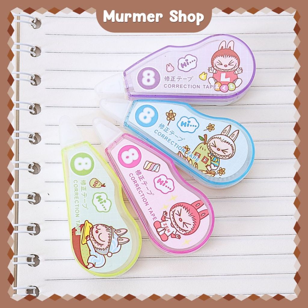 

Tip-X Kertas Labubu No.0872 Hapusan Correction Tape Penghapus pena