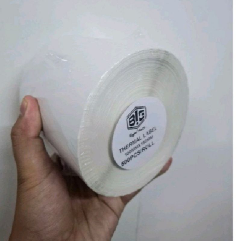 

kertas stiker label thermal 100x150 mm roll isi 500 lembar