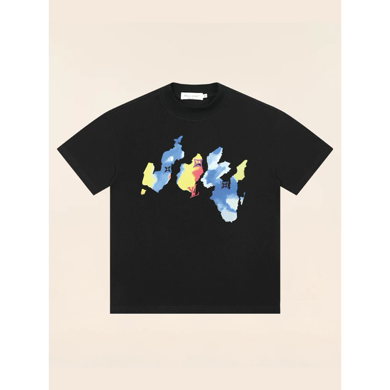 LV T-Shirt,Summer First Premium Version Louis Vuitton Printed Short Sleeve T-Shirt Unisex