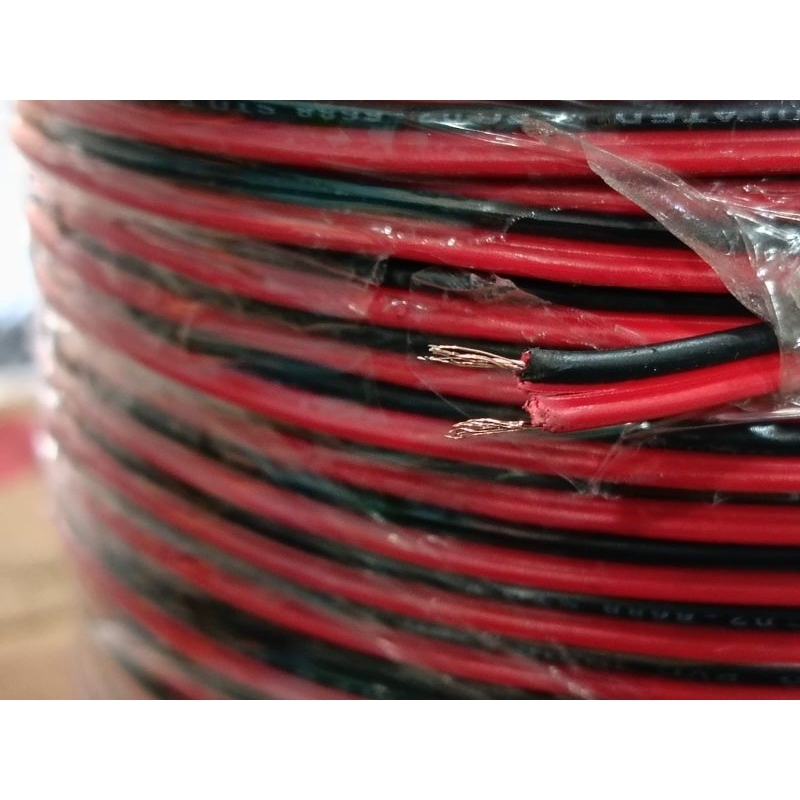 1 meter kabel serabut kecil MULTIFUNGSI bahan bagus bisa di solder 2x10 kabel audio twiter DIY