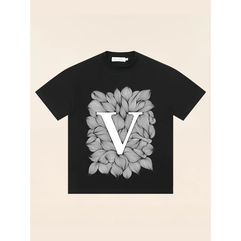 LV T-Shirt,Summer First Premium Edition Louis Vuitton Printed Short Sleeve T-Shirt Unisex