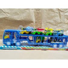 ST 2113 - Mainan Truk Scania Kontainer Motifity Tronton Besar muat mobil Kontruksi bangunan isi 6 PC