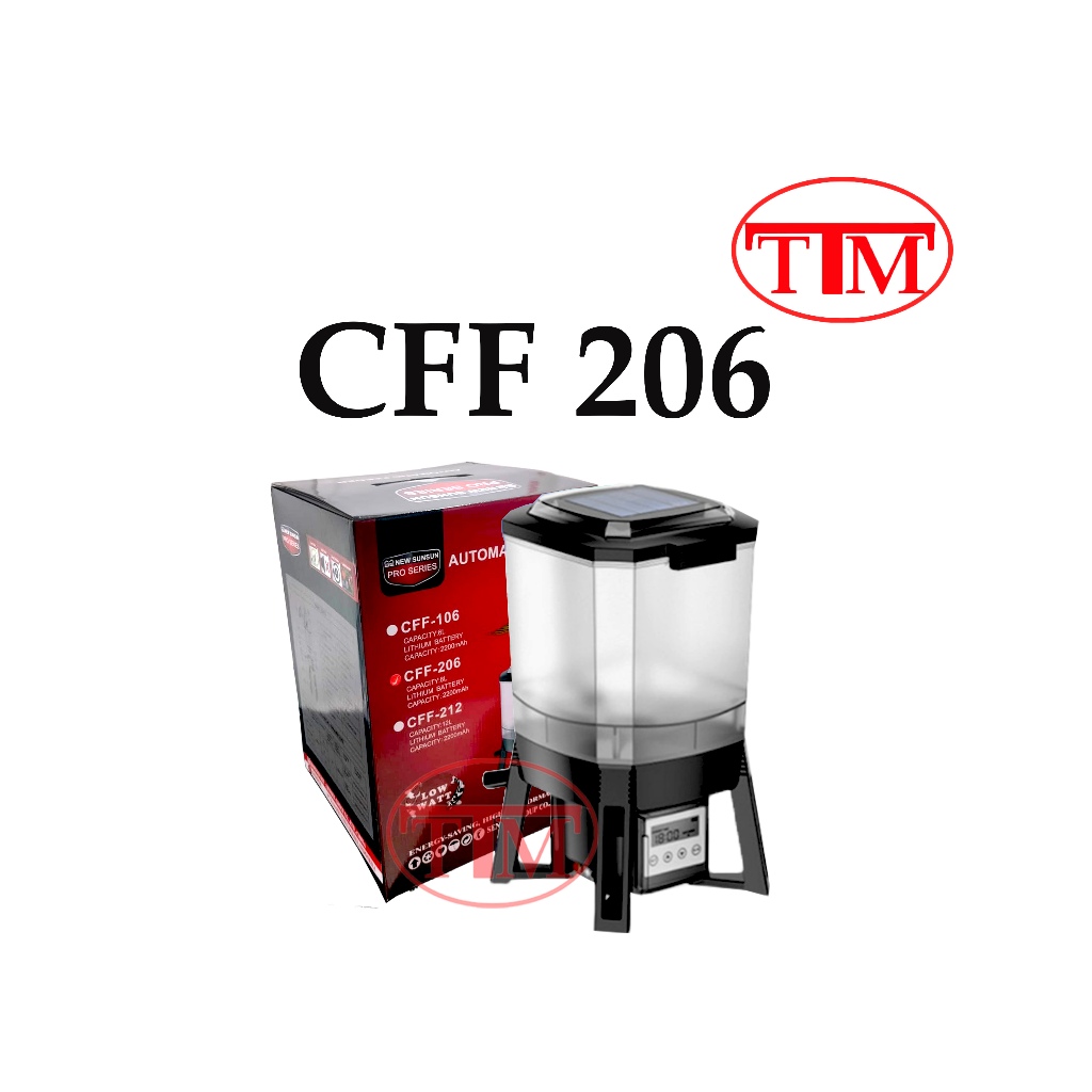 ORIGINAL GRECH CFF 206 AUTOFEEDER SUNSUN PEMBERI MAKAN OTOMATIS IKAN