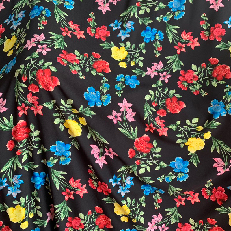 kain crepe diamond - kain crepe motif - kain crepe premium motif bunga