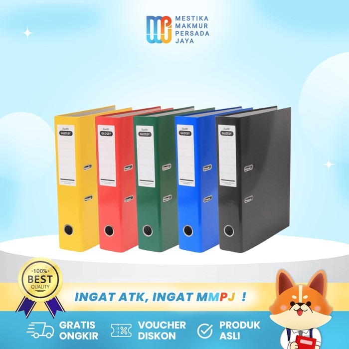 

Bantex Ordner Glossy F4 / Folio 7cm – Tempat Penyimpanan Dokumen Berkas Tahan Air Anti Jamur 1441