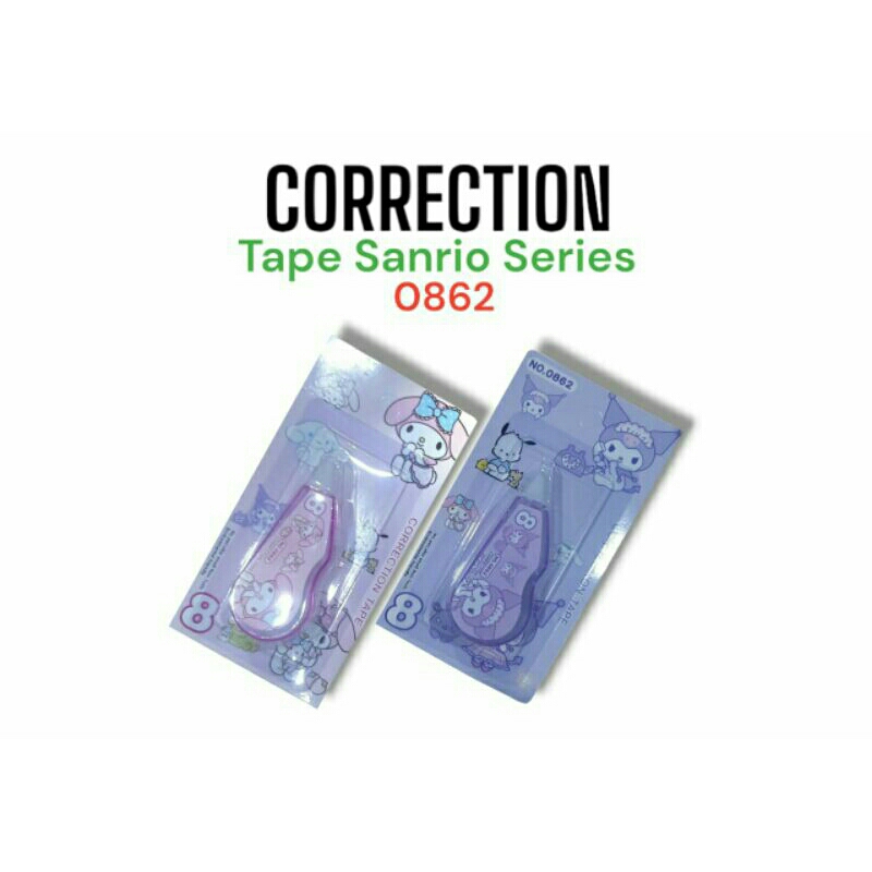 

1buah Correction Tape Mini SANRIO-0862 / Tipex Kertas Mini Size 8