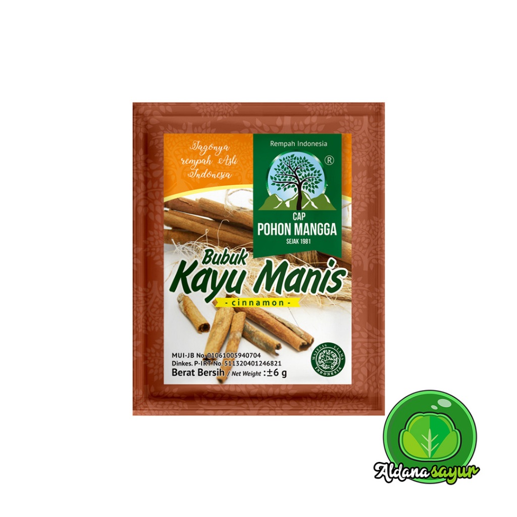 

Kayu manis bubuk cap pohon mangga