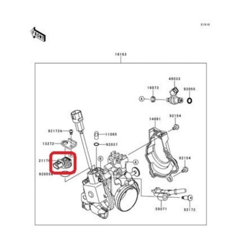 sensor TPS sensor throtlle KLX 250 klx250 original
