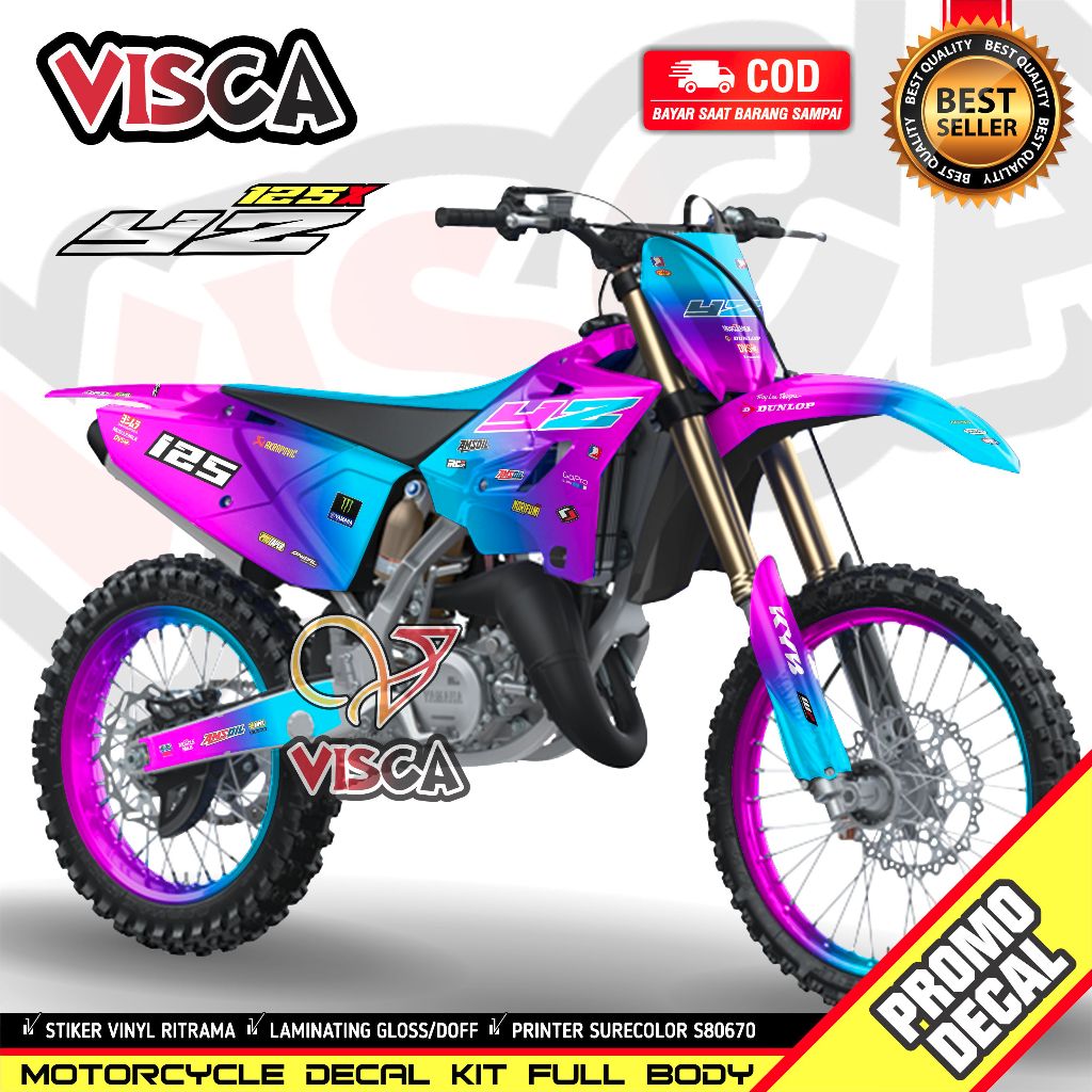 Decal Yz 125X 2022 Variasi Full Body Dekal Yz 125 New Variasi Full Body Stiker Yz 125 New Variasi Fu
