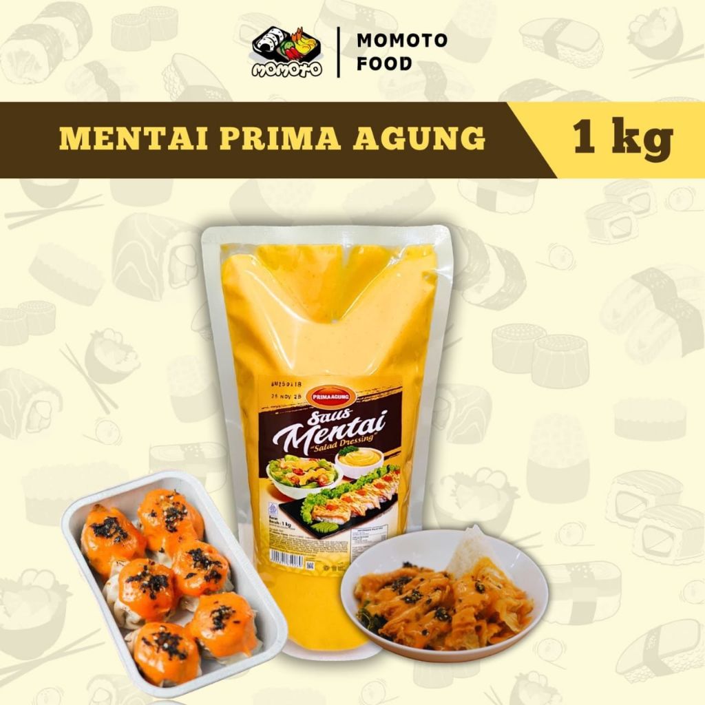 

Prima Agung Saus Mentai 1 kg Halal Saos Jepang Dimsum Grosir