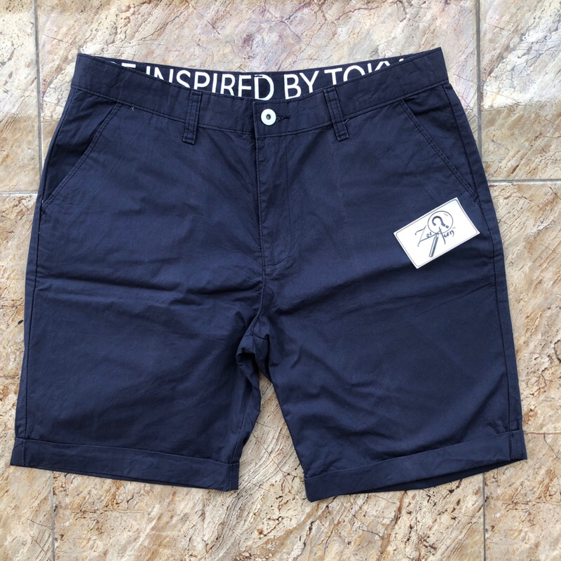 CELANA PENDEK ATTENTION TOKYO CANVAS NAVY