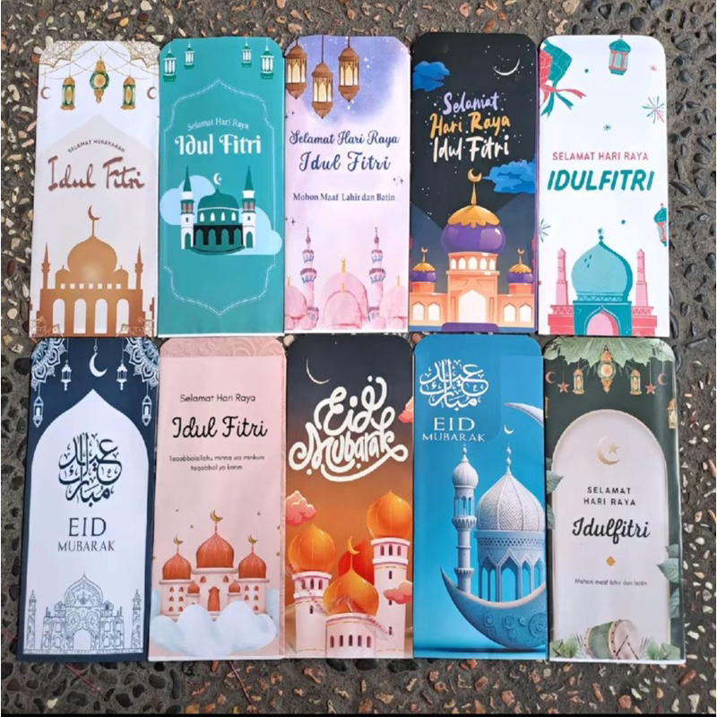 

✨Amplop Lebaran Motif Muslim Jumbo✨5 pack isi 50pcs (1 pack isi 10pcs)