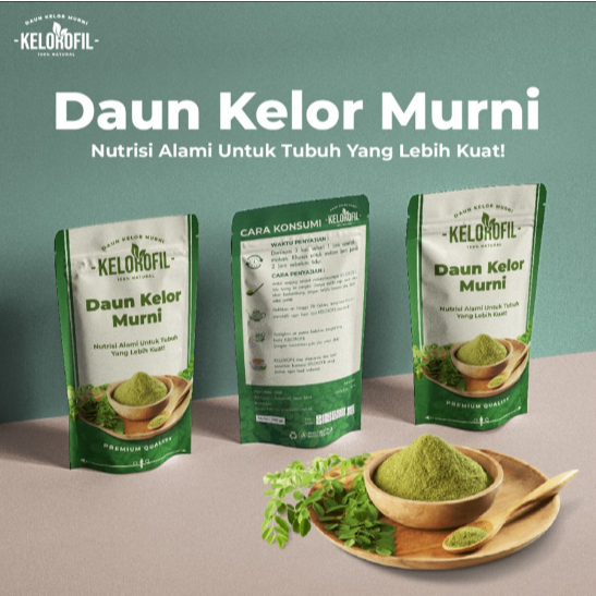 

Daun Kelor Murni - Kelorofil Teh Bubuk Daun Kelor Alami Herbal Instan