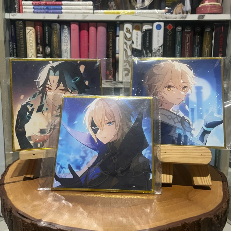 Ready Stock CLEARANCE SALE Shikishi Fanmerch Genshin Impact Xiao Aether Kaeya Diluc Tartaglia Zhongl