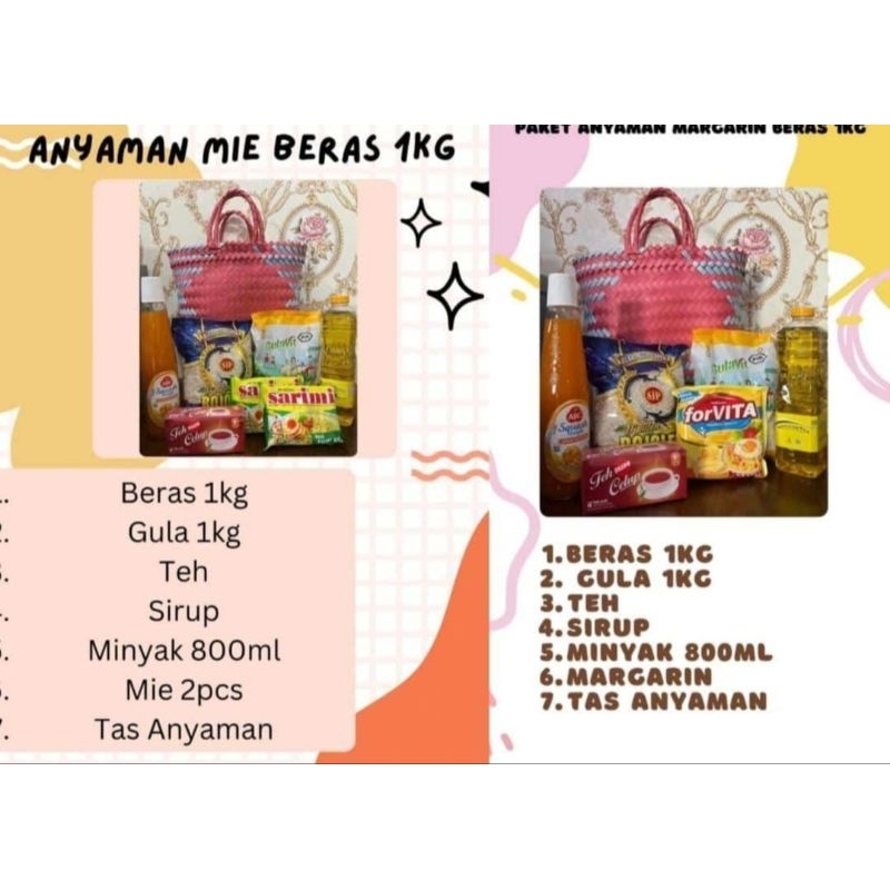 

Hampers Munggahan/parcel lebaran/sembako/Munggahan sembako/bingkisan sembako
