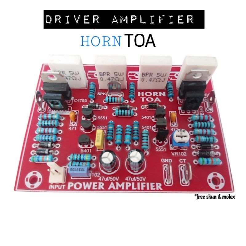 kit driver amplifier HORN TOA