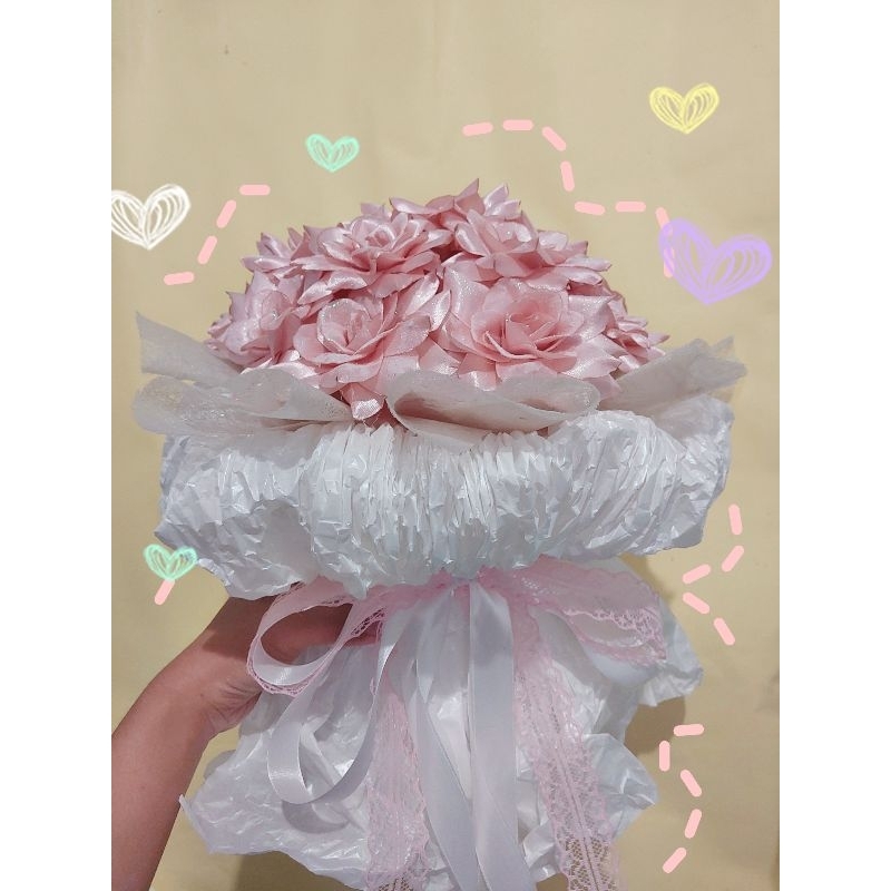 Saé Rachel Satin Bouquet | Rose 15 tangkai