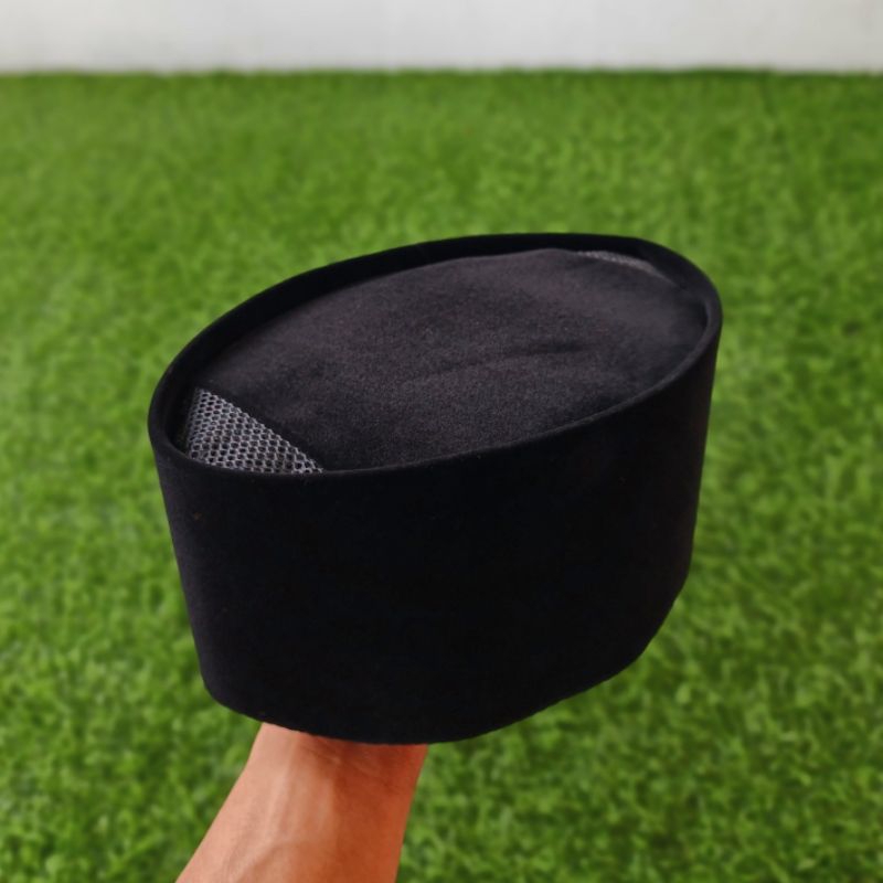 Peci Kopiah Hitam Ac Songkok Anak/Dewasa Tinggi 7 8 9 10 Kopiah Hitam ac