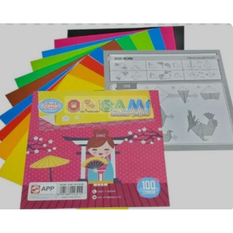 

Sidu origami kertas 12x12 /pak isi 100 lembar