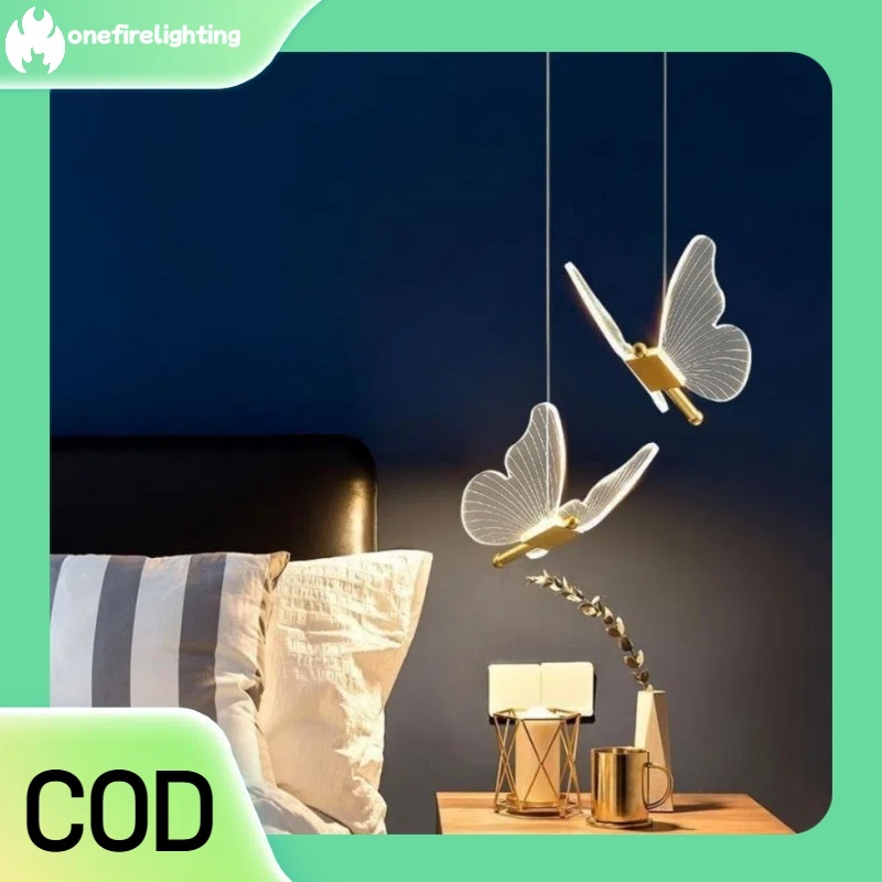 Lampu Terowongan Nordic / Lampu Kamar Tidur Penerangan Ruang Tamu Lampu Plafon Butterfly