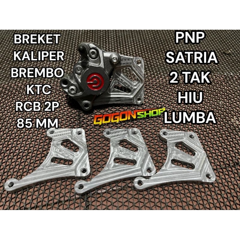 DUDUKAN KALIPER/ BREKET KALIPER  BREMBO KTC RCB2P 85 MM FIZR JUPITER SUPRA MXKING