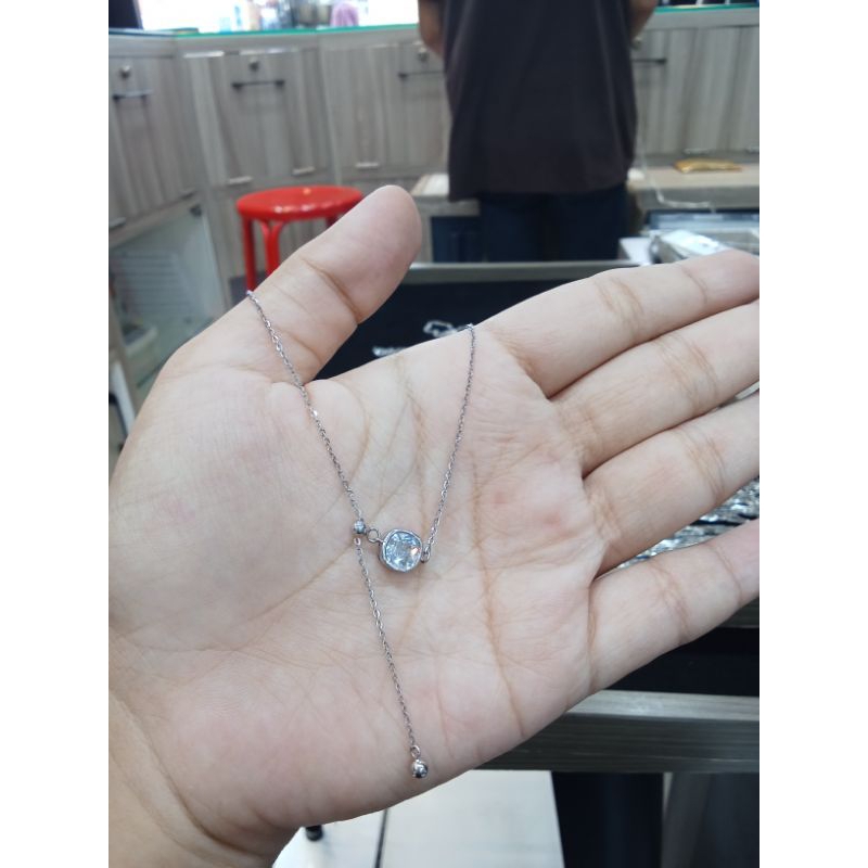 Kalung Nagita Serut Depan Perak 925 Asli