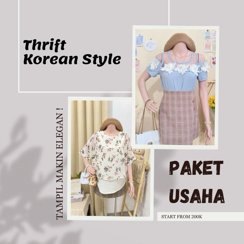 BORONGAN PAKET USAHA Thrift Korean Style