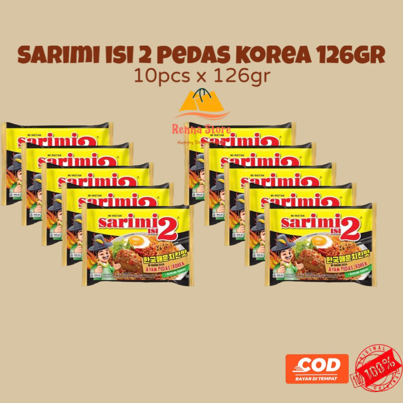 

SARIMI isi 2 Mie Goreng Rasa Ayam (isi 10pcs) Food Noodles