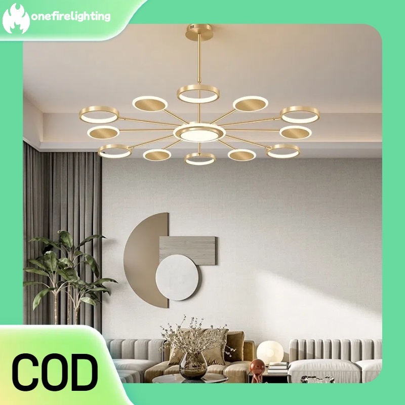 Lampu Desainer LED Gaya Modern Penerangan Ruang Tamu Lampu Terowongan Lampu Pendant Plafon